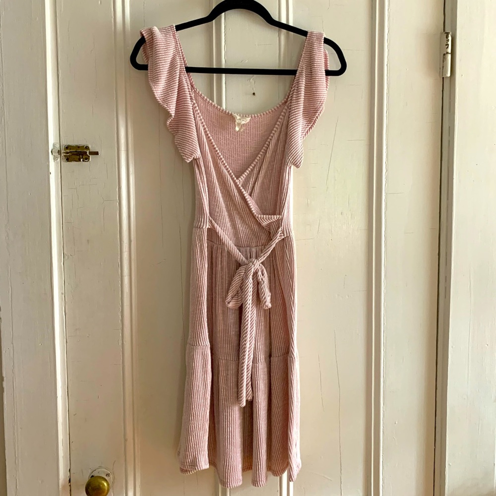 Flattering striped dress